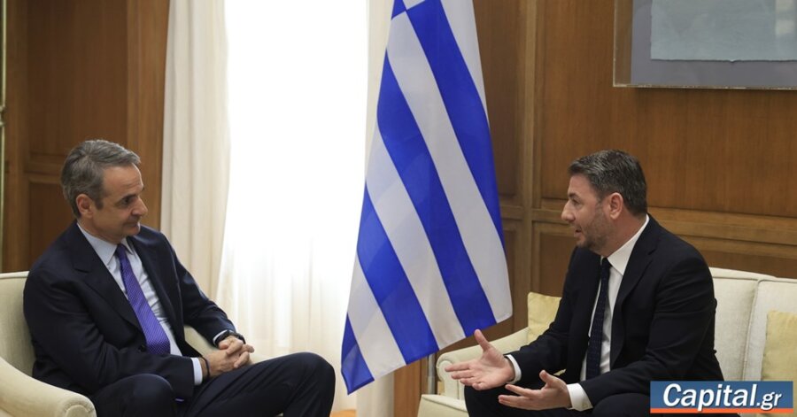 Συνάντηση Κ. Μητσοτάκη - Ν. Ανδρουλάκη για τις εξελίξεις στη Μέση Ανατολή -...