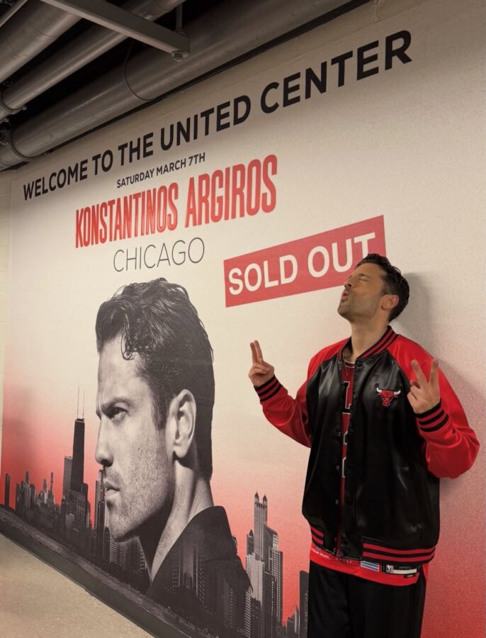 Κωνσταντίνος Αργυρός: Δείτε όσα έγιναν στη συναυλία του στο εμβληματικό στάδιο του Michael Jordan στο Σικάγο