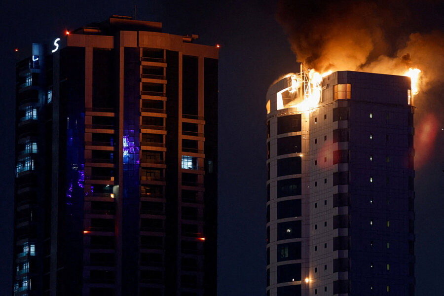 Φωτιά σε ουρανοξύστη Μπαχρέιν