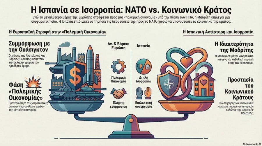 Ισπανία: Αντιστέκεται στα πολεμικά κελεύσματα - Δεν αυξάνει τις δαπάνες της για το ΝΑΤΟ