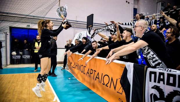 ΠΑΟΚ – Αναγέννηση Άρτας 26-18: Κυπελλούχες για όγδοη φορά οι «ασπρόμαυρες» (vid)