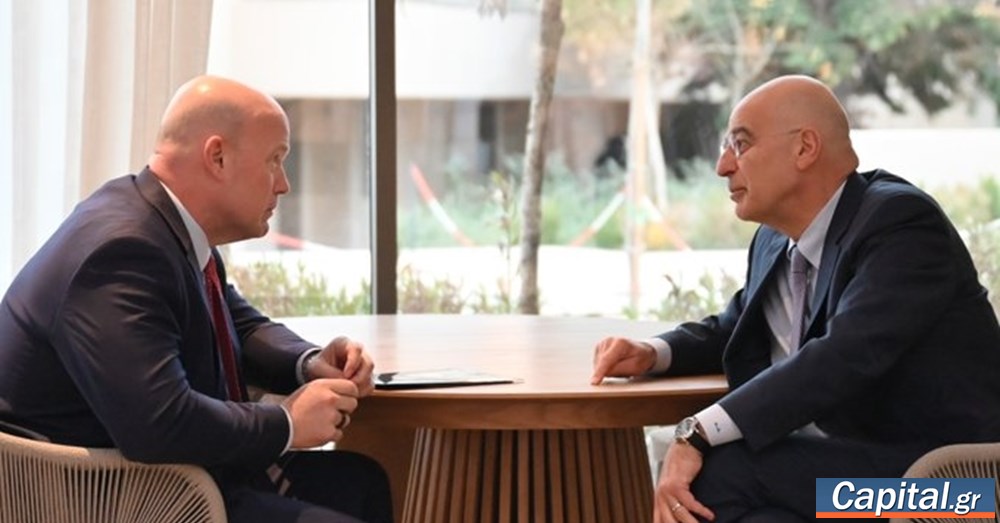 Συνάντηση Ν. Δένδια με τον μόνιμο αντιπρόσωπο των ΗΠΑ στο ΝΑΤΟ