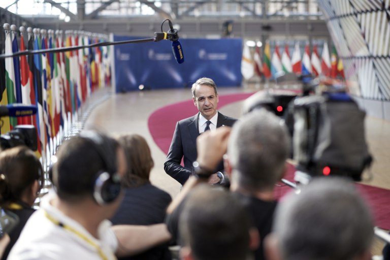 Ο Κυριάκος Μητσοτάκης στις Βρυξέλλες