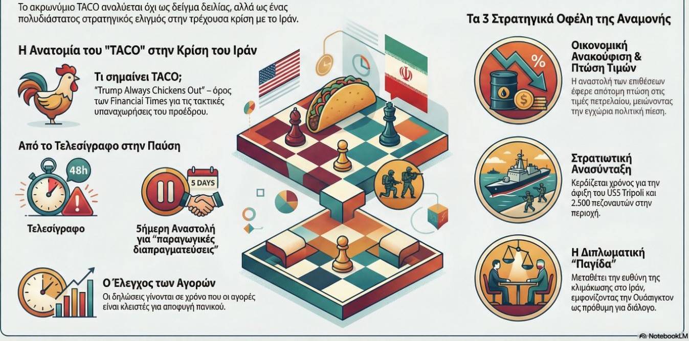 Πόλεμος στη Μέση Ανατολή: Πίσω από τις λέξεις του Τραμπ - «Παιχνίδι» καθυστερήσεων πριν «κοπεί το σχοινί»