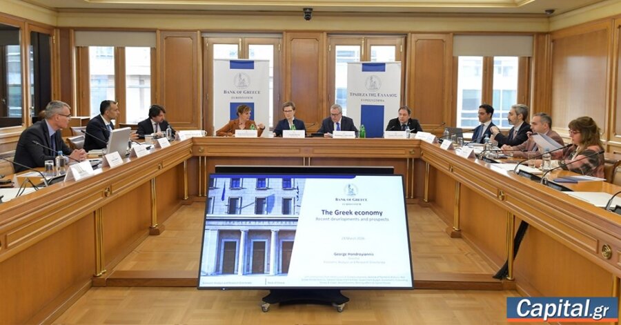 Την ΤτΕ επισκέφθηκαν η προέδρος του Εποπτικού Συμβουλίου της ΕΚΤ και ο...