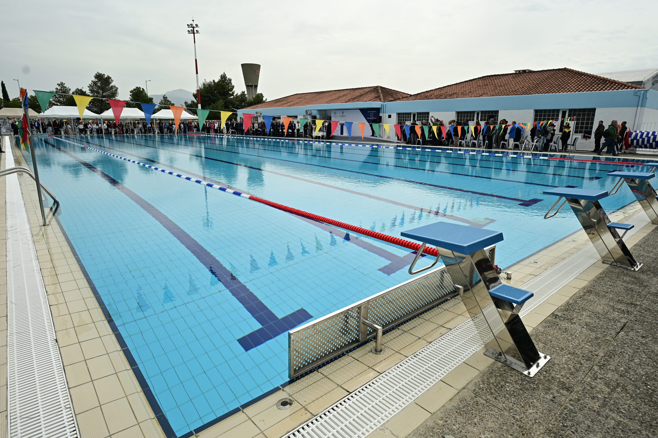 [376392] ΕΚΔΗΛΩΣΗ ΓΙΑ ΤΗΝ ΕΠΑΝΑΛΕΙΤΟΥΡΓΙΑ ΤΟΥ ΚΟΛΥΜΒΗΤΗΡΙΟΥ ΣΤΟ ΟΛΥΜΠΙΑΚΟ ΧΩΡΙΟ ΠΑΡΟΥΣΙΑ ΤΟΥ ΠΡΩΘΥΠΟΥΡΓΟΥ ΚΥΡΙΑΚΟΥ ΜΗΤΣΟΤΑΚΗ  (ΜΙΧΑΛΗΣ ΚΑΡΑΓΙΑΝΝΗΣ/EUROKINISSI)