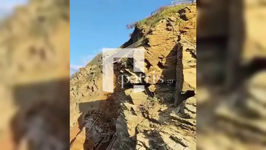 Αναστάτωση από κατολίσθηση στην Κρήτη: Βράχοι έπεσαν σε θάλασσα