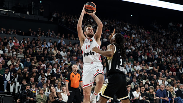 Βιλερμπάν – Ολυμπιακός 74-82: «Διπλό» κορυφής για τους «ερυθρόλευκους»