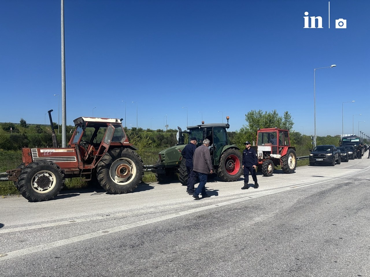 Οι αγρότες θέλουν να αποκλείσουν συμβολικά τον Ε65 - Φραγμός από την ΕΛ.ΑΣ.