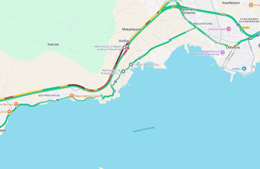 Σε εξέλιξη η έξοδος των εκδρομέων του Πάσχα - Σημειωτόν σε Κηφισό και Αθηνών - Κορίνθου, καθυστερήσεις στην Αττική Οδό