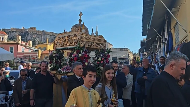 Στον Προφήτη Ελισσαίο του Ψυρρή η πρώτη προφορά του Επιταφίου - Κατάνυξη στη «γειτονιά» του Παπαδιαμάντη