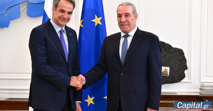 Συνάντηση Κ. Μητσοτάκη με τον αντιπρόεδρο της Παλαιστινιακής Αρχής