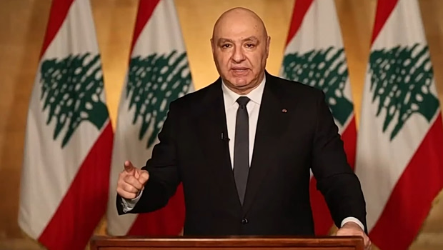 Ο πρόεδρος Αούν προχώρησε σε διάγγελμα με αιχμές εναντίον του Ιράν και της Χεζμπολάχ