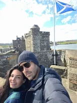 Μαρία Κορινθίου: Ποζάρει αγκαλιά με τον σύντροφό της, Γιώργο Καραθανάση στο ταξίδι τους στο Εδιμβούργο