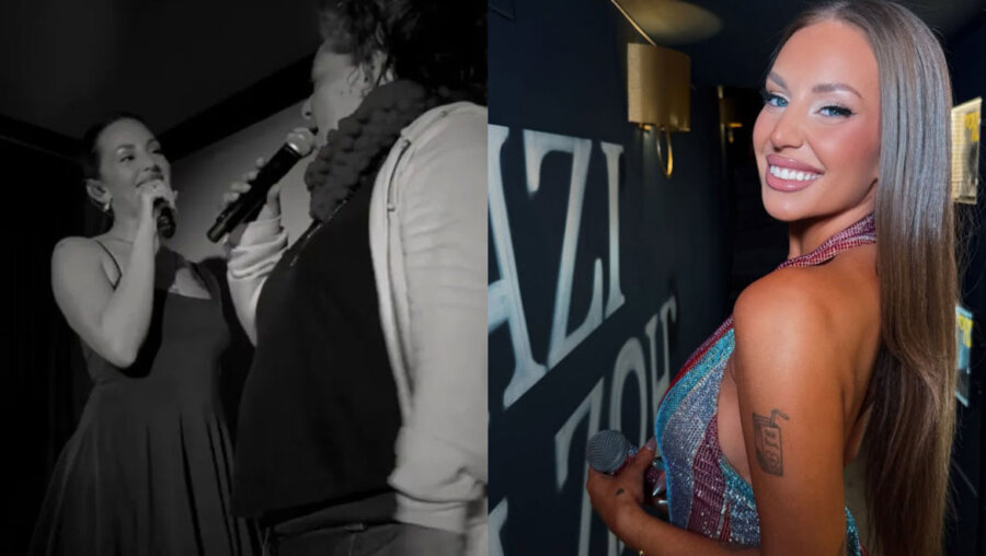 Η Ανδρομάχη τραγούδησε με τη Ματούλα Ζαμάνη στην Τήνο - Δείτε το βίντεο