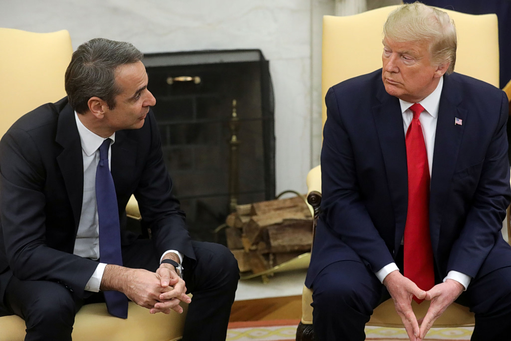 Μητσοτάκης Τραμπ