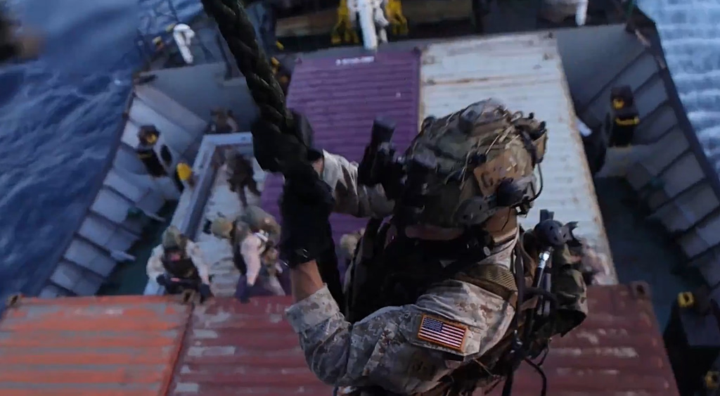 Επιχείρηση Αμερικανών πεζοναυτών πλοίο