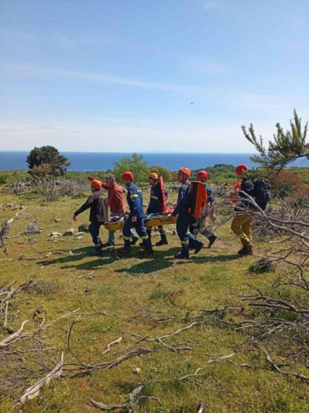 Σαμοθράκη: Επιχείρηση διάσωσης τραυματισμένης γυναίκας από το ρέμα του Φονιά