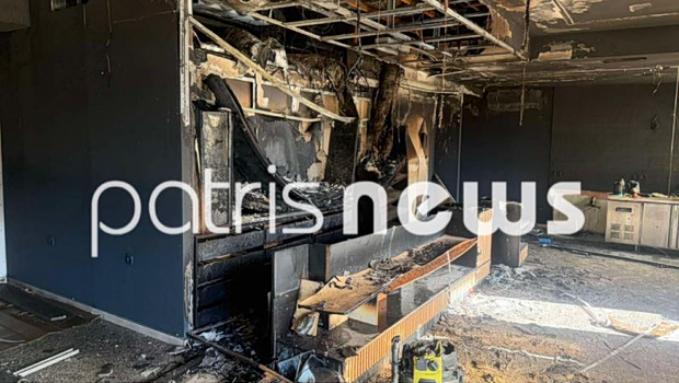 Γαστούνη: Έσπασαν και έκαψαν το μαγαζί του περιπτερά που είχε ξυλοκοπηθεί άγρια