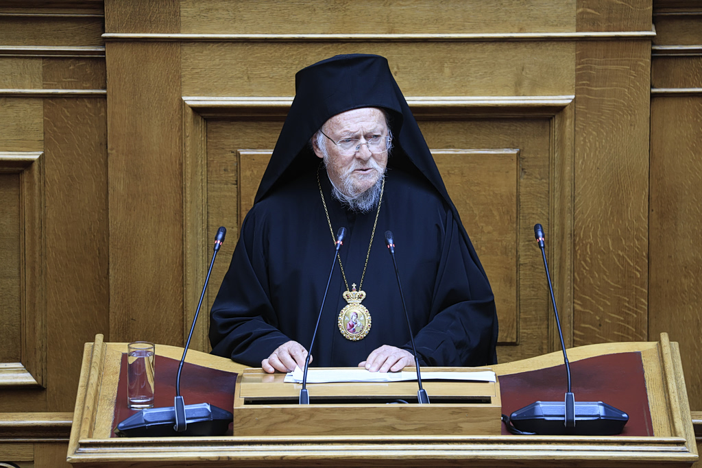 Ιστορική ομιλία Βαρθολομαίου στη Βουλή: «Η Real politik υπερισχύει του διεθνούς δικαίου»