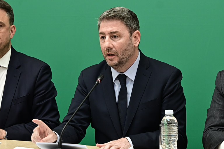 Ο πρόεδρος του ΠΑΣΟΚ Νίκος Ανδρουλάκης