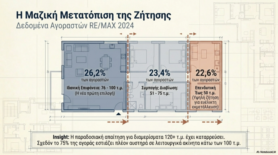 Δημογραφικό: Συρρικνώνει τα τετραγωνικά των ακινήτων – Αυξημένη ζήτηση σε μικρότερες κατοικίες - Οικονομικός Ταχυδρόμος