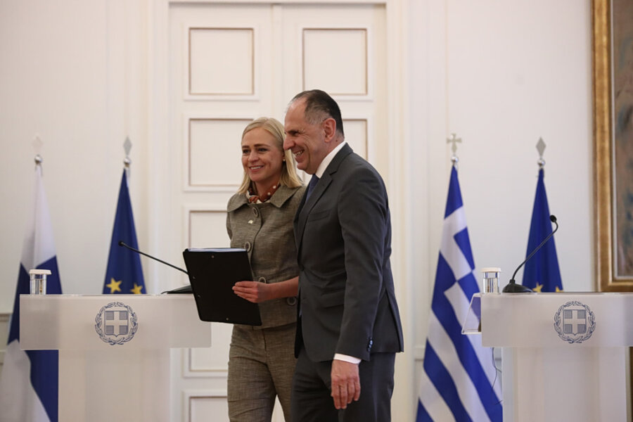 Συνάντηση Γεραπετρίτη με την ομολογό του από Φιλανδία: Η Ευρώπη αντιμετωπίζει υβριδικές απειλές στο βορρά και στο νότο