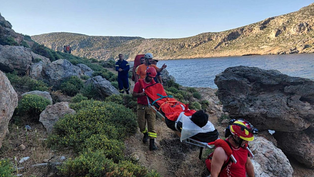 Επιχείρηση διάσωσης 24χρονου τουρίστα στην Κάλυμνο - Τραυματίστηκε ενώ έκανε αναρρίχηση