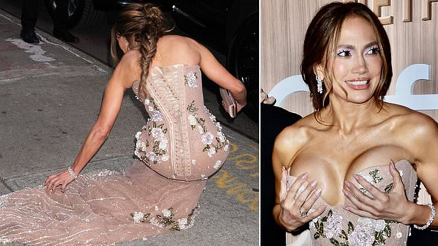 Jennifer Lopez: Το ατύχημα με το φόρεμα στη νέα της πρεμιέρα