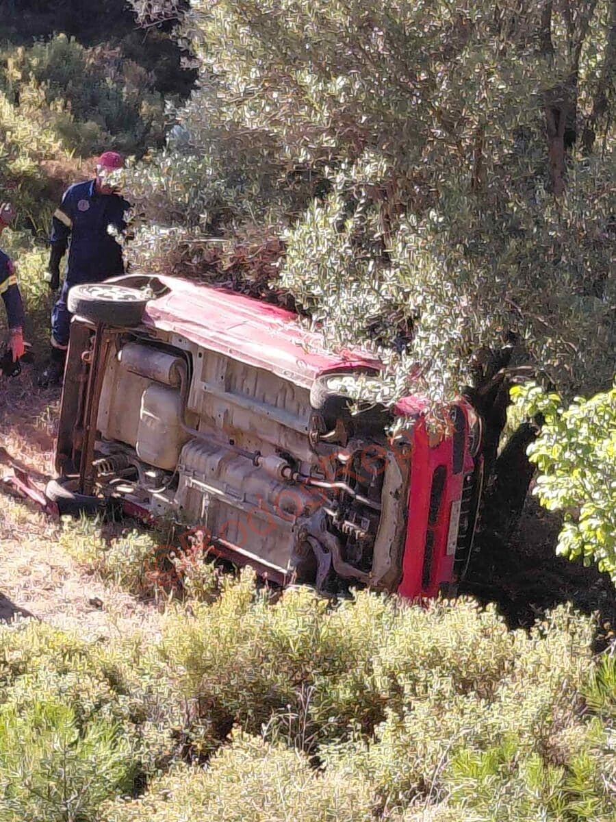 Ρόδος: Θανατηφόρο τροχαίο στην περιοχή της Κρητηνίας - Αυτοκίνητο έπεσε στον γκρεμό