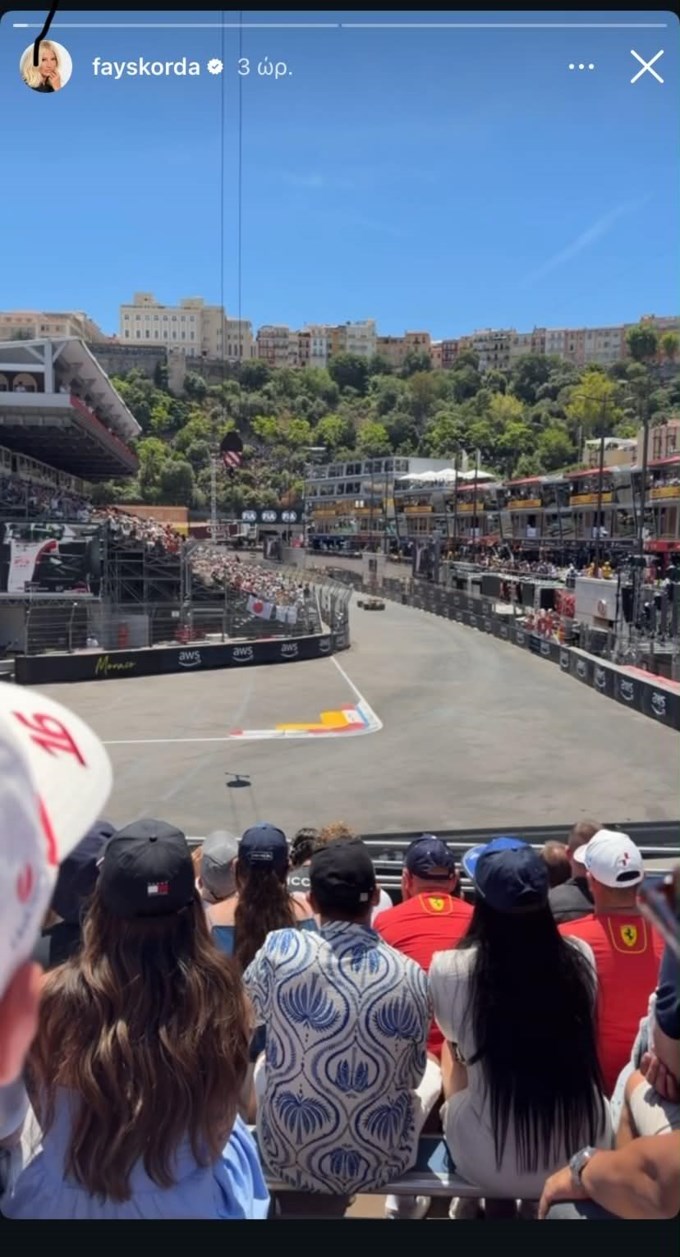 Η Φαίη Σκορδά στο Μονακό για το Grand Prix της Formula 1