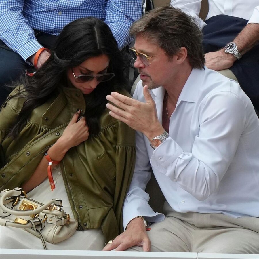 Brad Pitt - Ines de Ramon: Μαγνήτισαν τα βλέμματα στο Παρίσι στον τελικό του Roland Garros