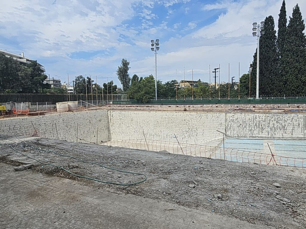 Eργοτάξιο το Ολυμπιακό Κολυμβητήριο της Αθήνας
