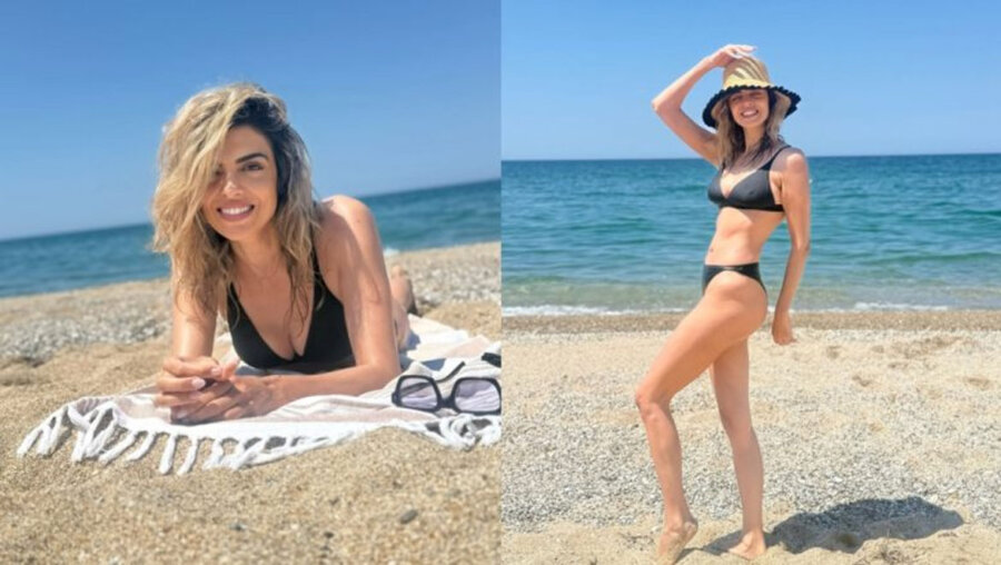 Νίκη Λάμη: Οι πρώτες βουτιές στη θάλασσα με μαύρο μπικίνι - Εντυπωσιάζει η καλλίγραμμη σιλουέτα της