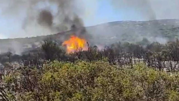 Λουτράκι: Οριοθετήθηκε η φωτιά σε δασική έκταση στη Σκαλωσιά