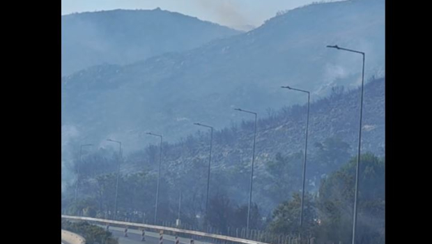 Σε ύφεση η φωτιά στο Ακραίφνιο - Άνοιξε η εθνική οδός
