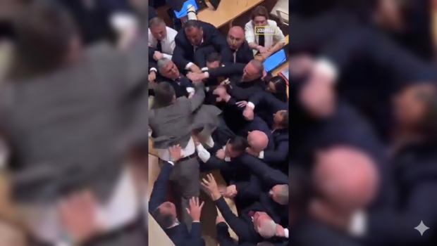 «Ρινγκ» το κοινοβούλιο της Γεωργίας - Άγριο ξύλο μεταξύ βουλευτών [βίντεο]