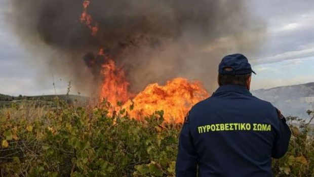 Φωτιά σε αγροτοδασική περιοχή στον Κολινδρό Πιερίας