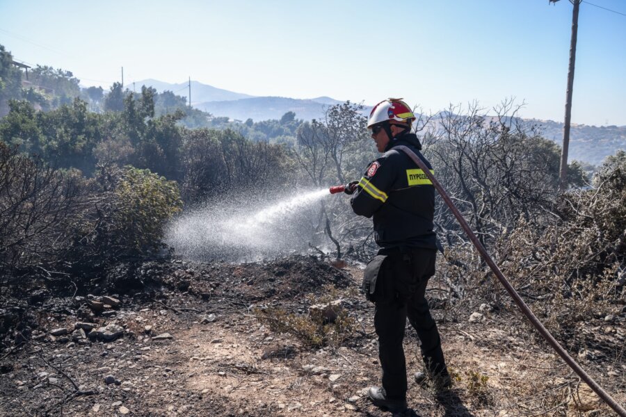 ΠΥΡΚΑΓΙΑ ΣΤΗ ΠΕΡΙΟΧΗ ΤΟΥ ΡΕΘΥΜΝΟΥ ΣΤΗ ΚΡΗΤΗ / 2η ΗΜΕΡΑ (ΣΥΝΕΡΓΑΤΗΣ / EUROKINISSI)