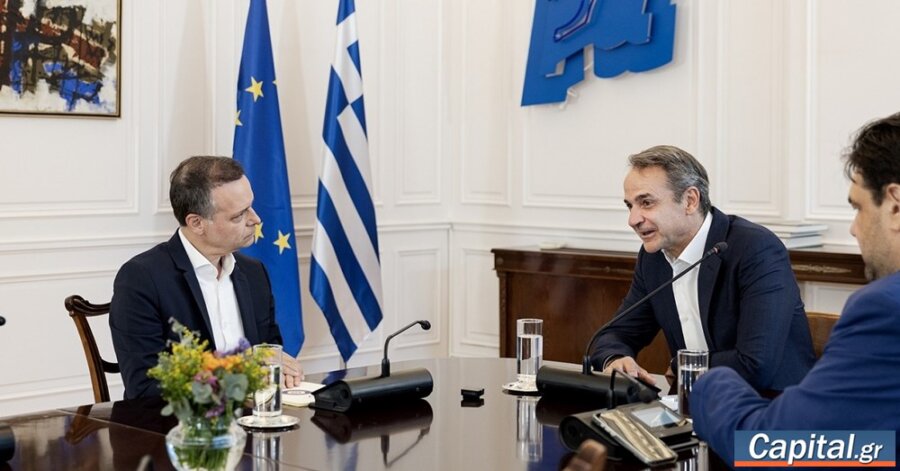 Συνάντηση Κυριάκου Μητσοτάκη - Χάρη Δούκα