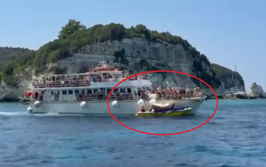 Βίντεο ντοκουμέντο από τη σύγκρουση των δύο τουριστικών σκαφών στους Αντίπαξους