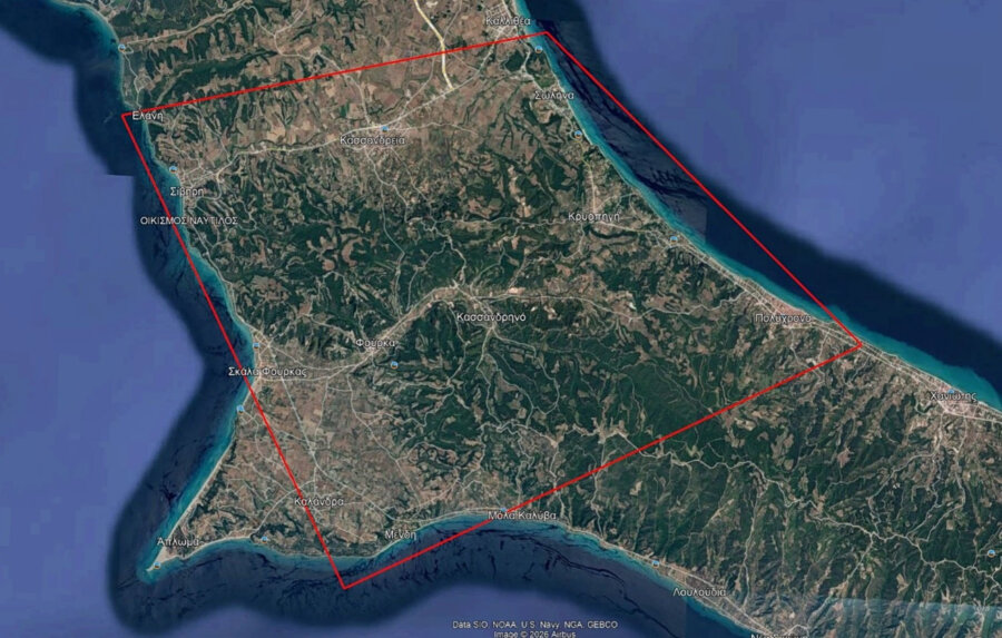 Σίβηρη: Ενεργοποίηση της υπηρεσίας Copernicus της ΕΕ για τη χαρτογράφηση της πυρκαγιάς στη Χαλκιδική