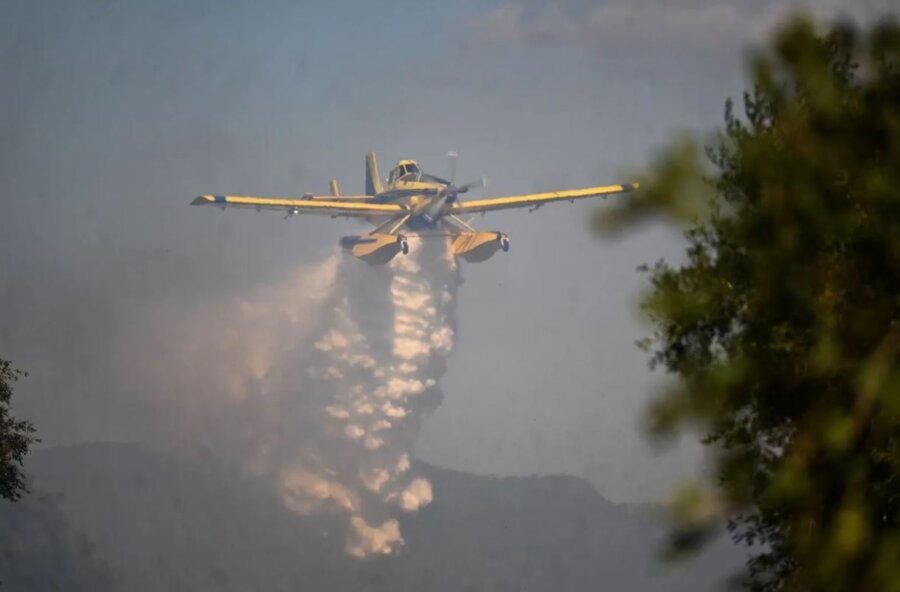 Φωτιά στο Ξηρολίβαδο Βέροιας - Σηκώθηκαν τρία εναέρια