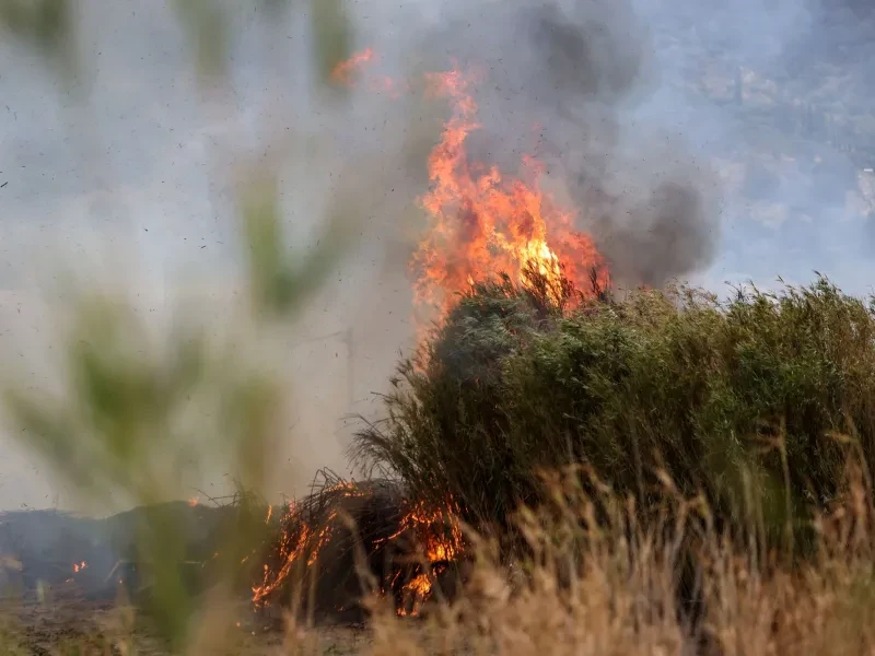 Φωτιά στην Περαία Θεσσαλονίκης κοντά σε σπίτια – Σηκώθηκαν 3 εναέρια μέσα – Ήχησε το 112