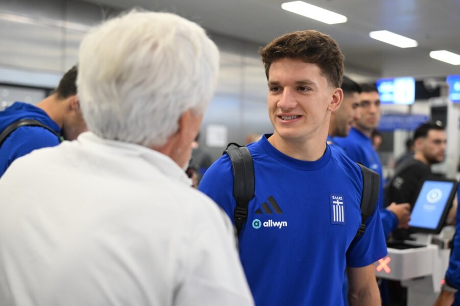 Nations League: Αναχώρησε για Βελιγράδι η Εθνική (pics+vids)