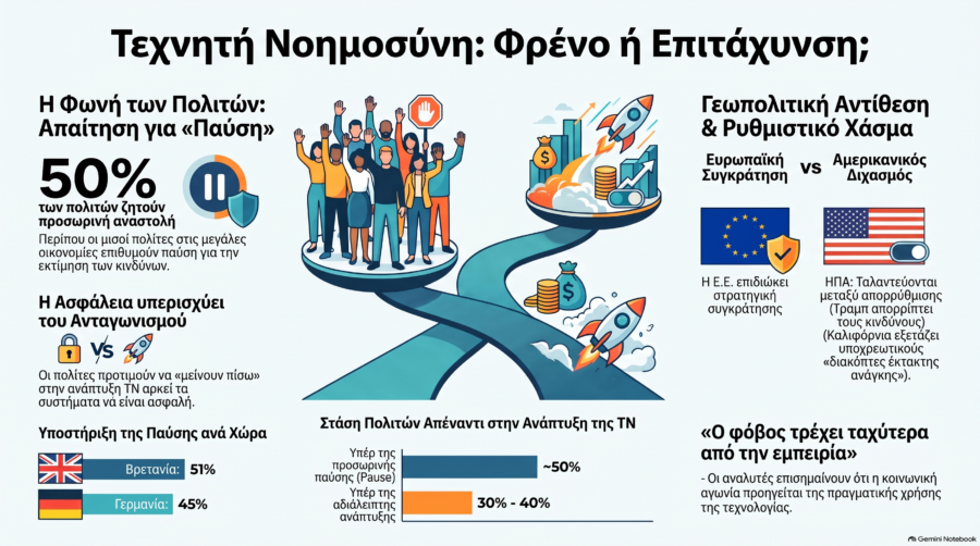 Τεχνητή Νοημοσύνη: Ο τρόμος που εξαπλώνεται σε όλο τον πλανήτη έγινε… δημοσκόπηση