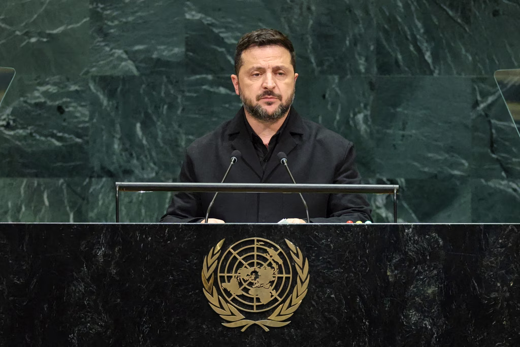«Παραφροσύνη» του Πούτιν που συνεχίζει τον πόλεμο κατήγγειλε ο Ζελένσκι από τον ΟΗΕ