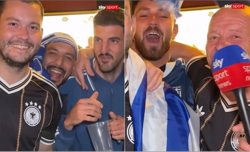 «Ντου» Ελλήνων οπαδών σε ζωντανή μετάδοση του Sky Sports για να πανηγυρίσουν! (vid)