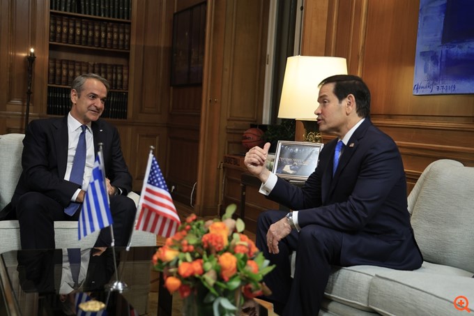 Μ. Μητσοτάκης σε Μ. Ρούμπιο: Η Ελλάδα δεν είναι μόνο πυλώνας σταθερότητας αλλά και μία γέφυρα μεταξύ Ευρώπης, Δύσης, ΗΠΑ, Μέσης Ανατολής και αραβικού κόσμου