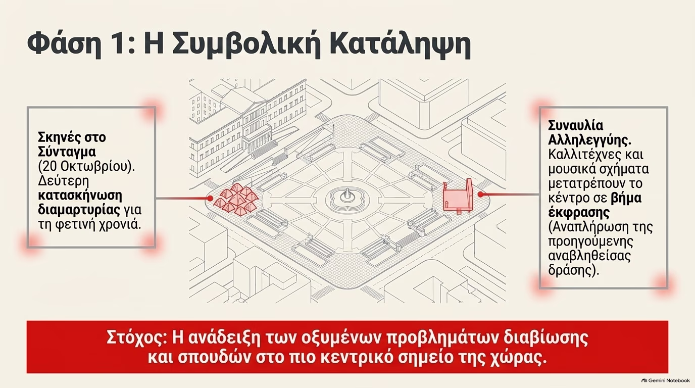 Συλλαλητήριο: Σκηνές αντίστασης από τη γενιά του «δεν πάει άλλο» - Το αγωνιστικό «ραντεβού» σε Σύνταγμα και Προπύλαια